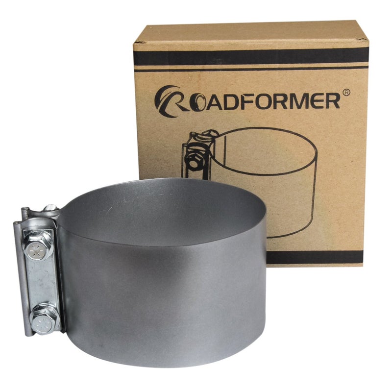 Roadformer 5" Butt Joint Exhaust Band Clamp - Aluminized Steel for 5" OD Exhaust Pipe, Muffler, Elbow and Exhaust Tubing Connection - Image 3